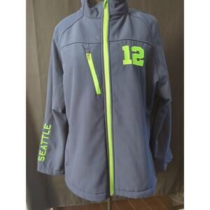 Women's Ellie & Kate Seahawks blue zip up jacket size 2xl